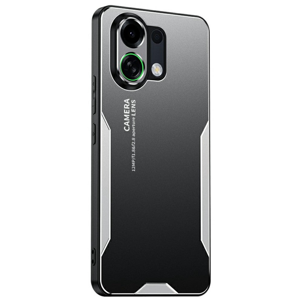 For Oppo K13 Turbo Pro 5G Phone Case Aluminium Alloy TPU PC Back Cover - Silver