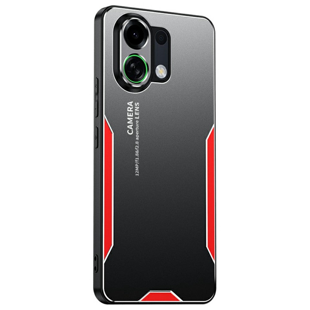 For Oppo K13 Turbo Pro 5G Phone Case Aluminium Alloy TPU PC Back Cover - Red