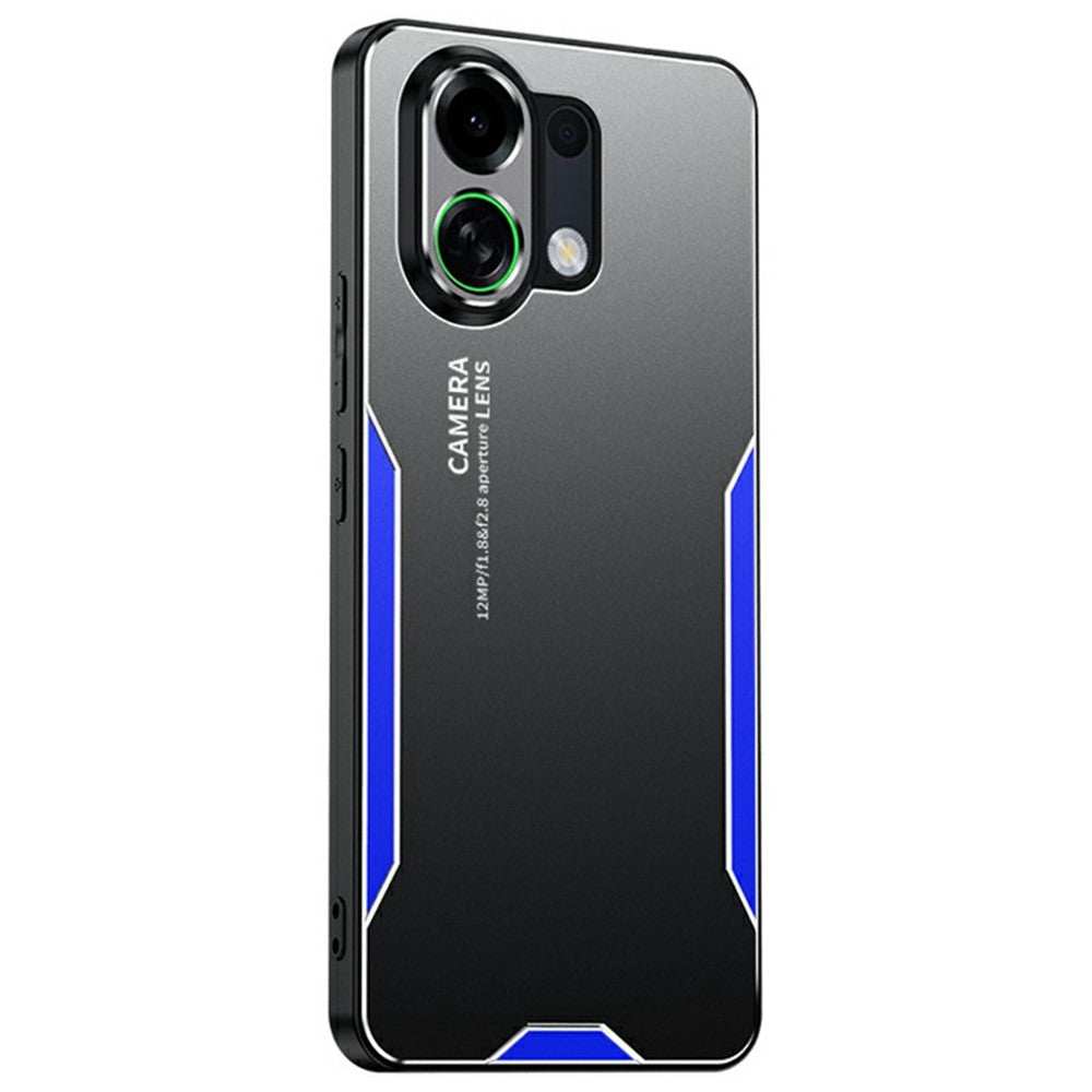 For Oppo K13 Turbo Pro 5G Phone Case Aluminium Alloy TPU PC Back Cover - Blue