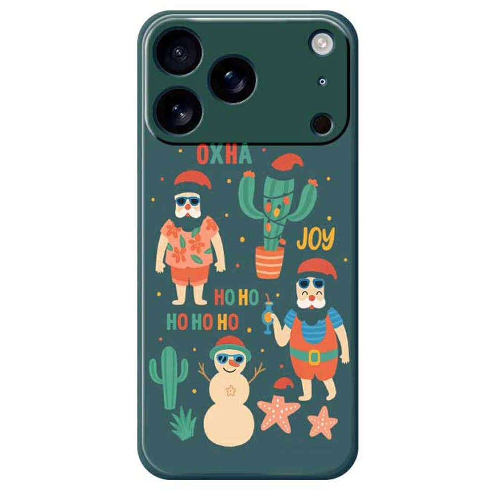For iPhone 17 Pro Max Case Fun Playing Pattern Printing Straight Edge TPU Phone Back Cover - Green