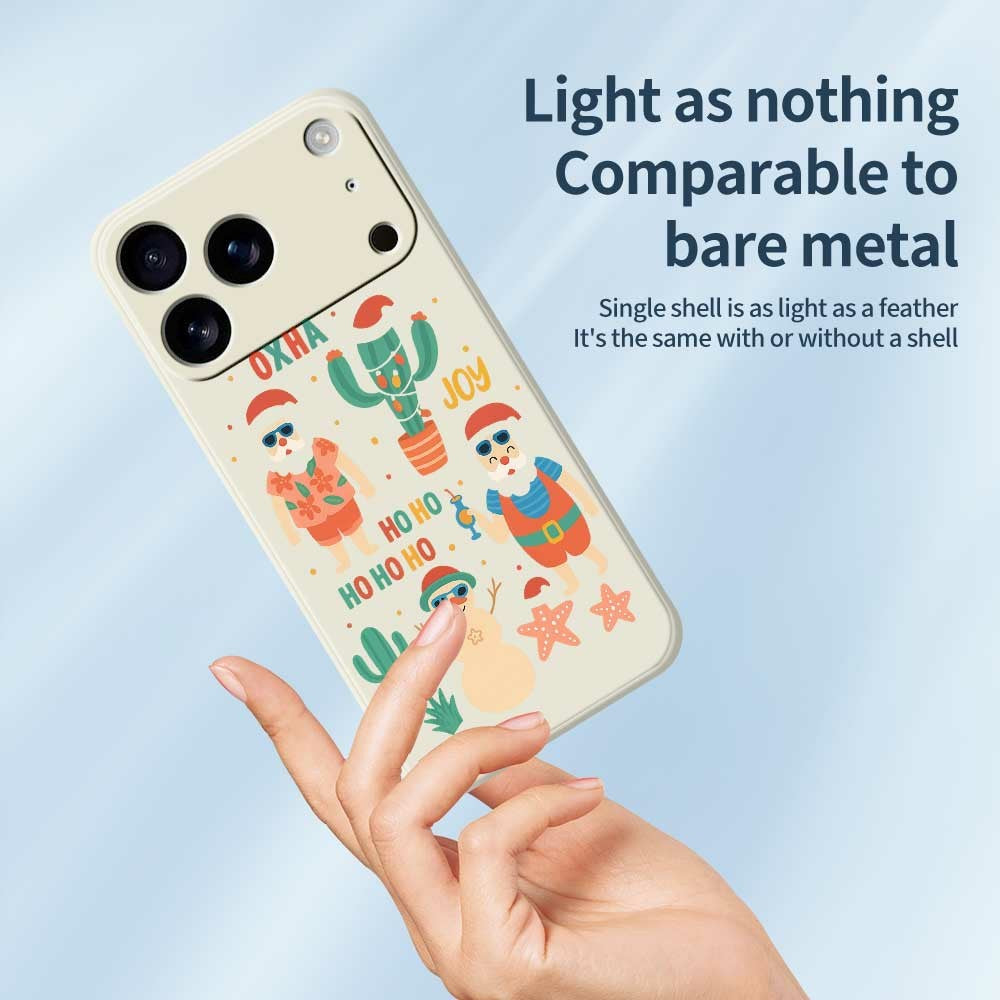 For iPhone 17 Pro Max Case Fun Playing Pattern Printing Straight Edge TPU Phone Back Cover - Green