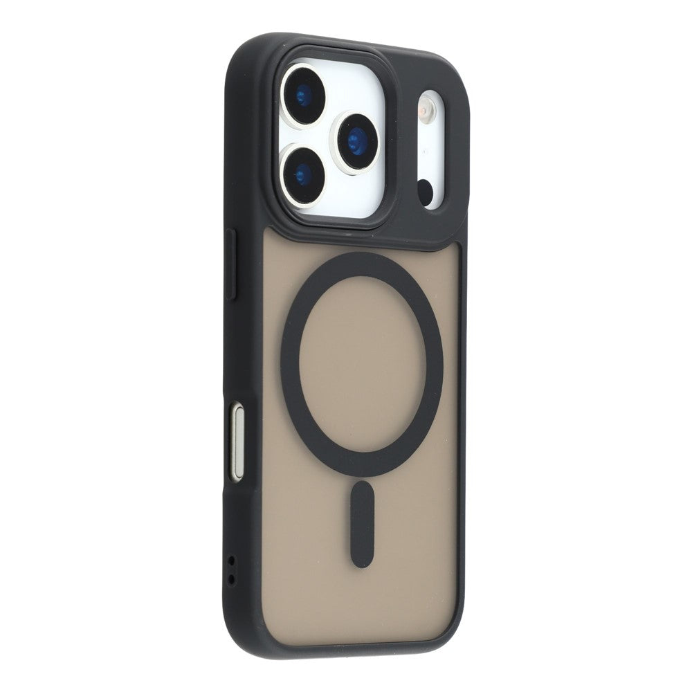 For iPhone 17 Pro Max Case Compatible with MagSafe Skin-Touch PC + TPU Phone Cover - Black