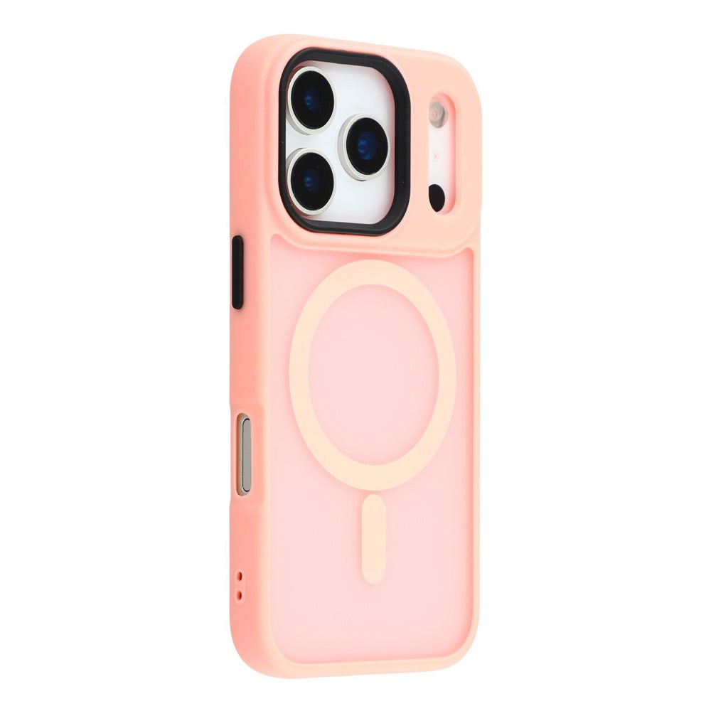 For iPhone 17 Pro Max Case Compatible with MagSafe Skin-Touch PC + TPU Phone Cover - Pink
