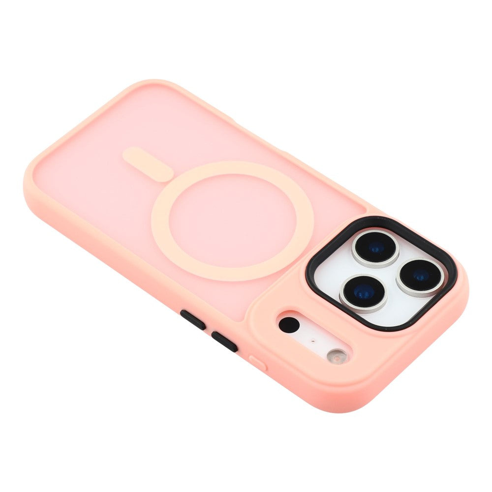 For iPhone 17 Pro Max Case Compatible with MagSafe Skin-Touch PC + TPU Phone Cover - Pink