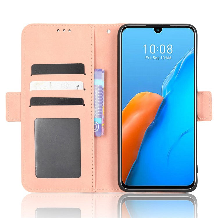 For Infinix Note 12 Pro 4G X676B Multiple Card Slots Anti-Scratch PU Leather Dual Magnetic Clasp Phone Cover Stand Wallet Case - Pink
