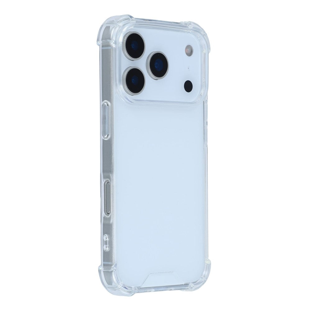 For iPhone 17 Pro Max Case Reinforced Corners TPU Frame + Acrylic Back Phone Cover