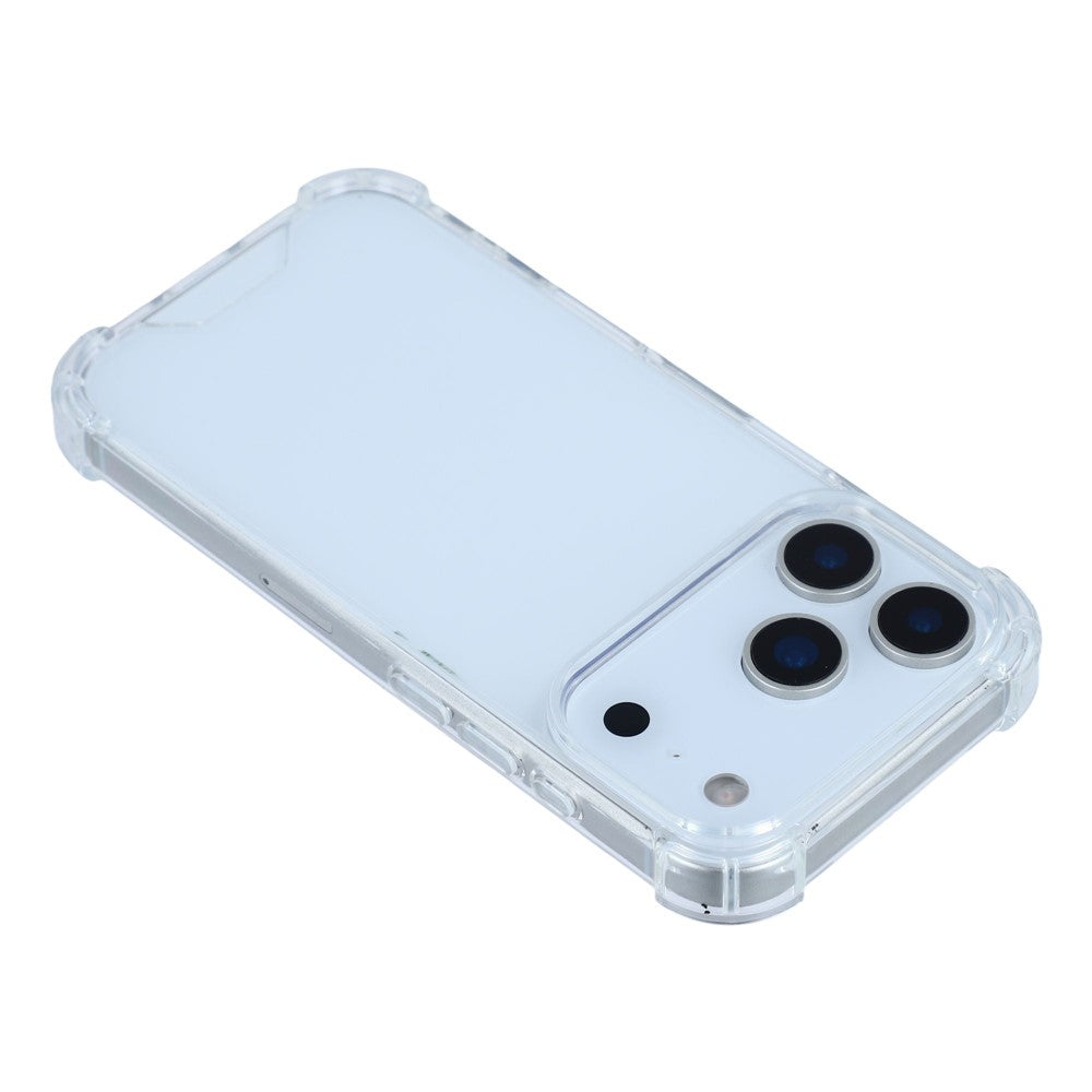 For iPhone 17 Pro Max Case Reinforced Corners TPU Frame + Acrylic Back Phone Cover