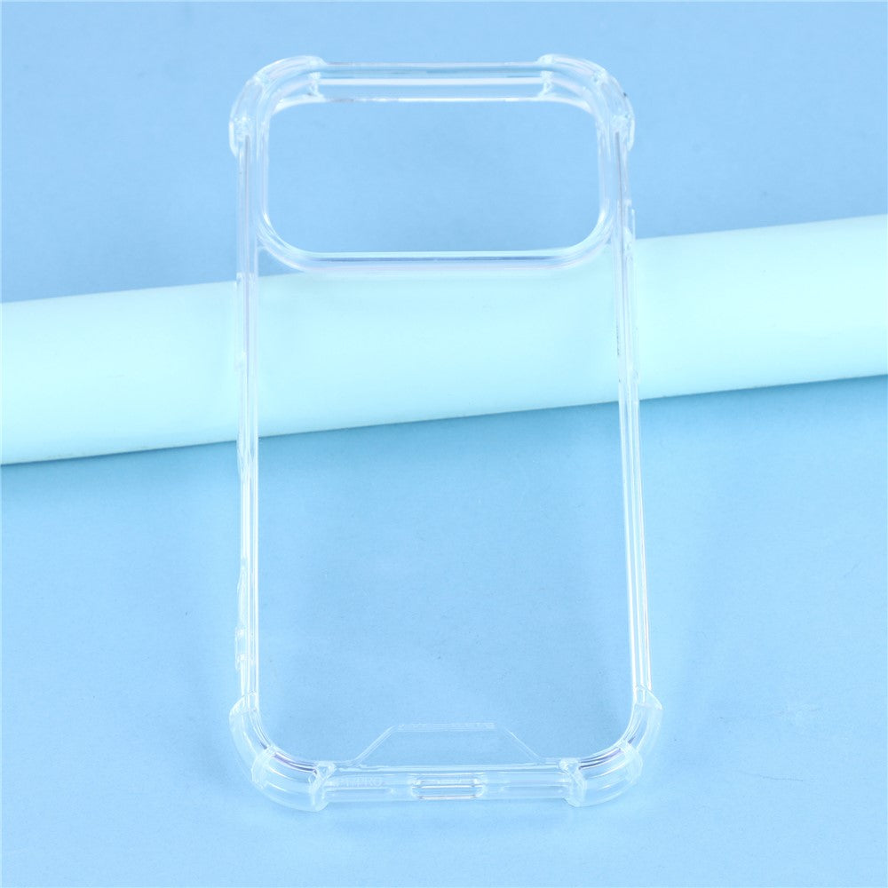 For iPhone 17 Pro Max Case Reinforced Corners TPU Frame + Acrylic Back Phone Cover