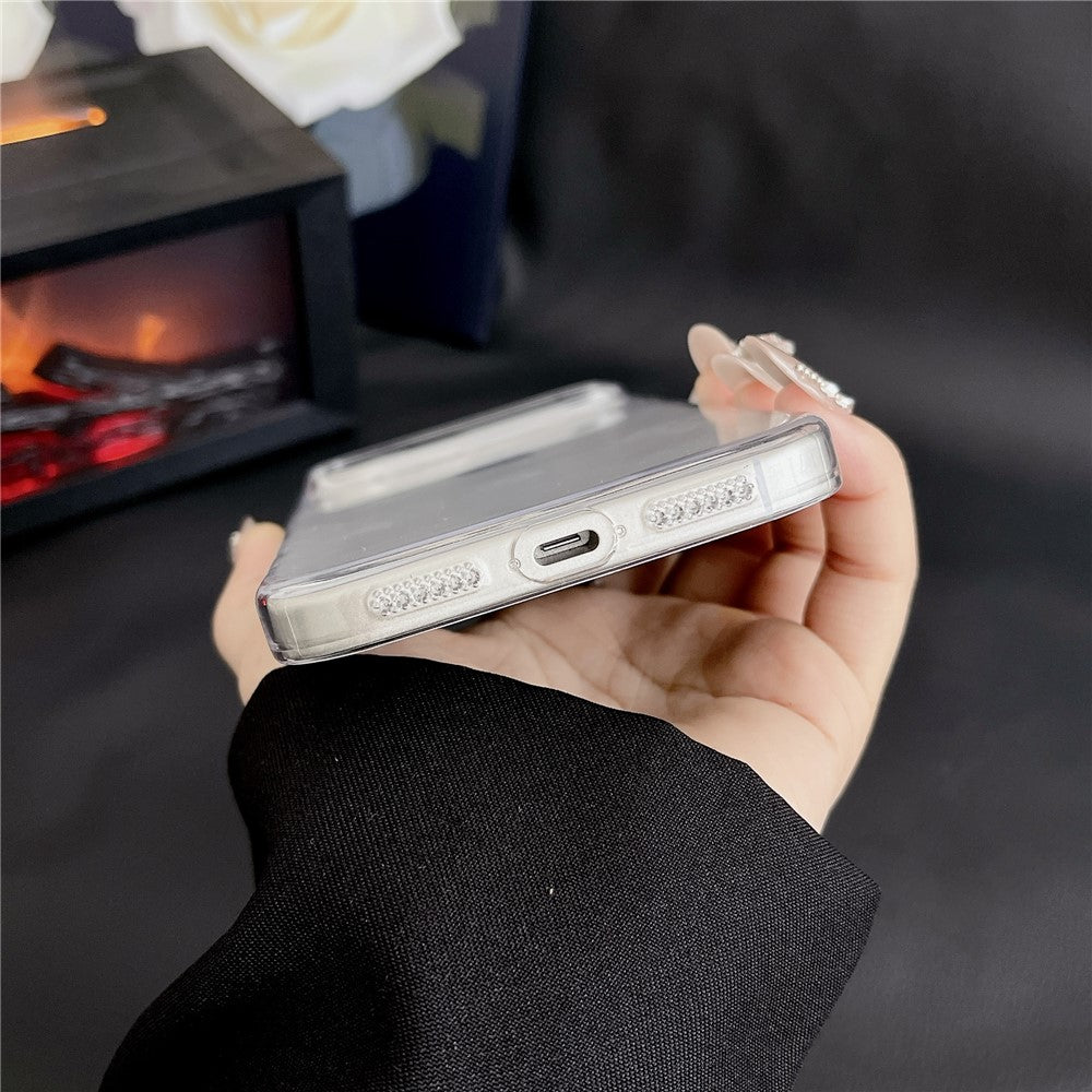 For iPhone 17 Pro Max Crystal Clear Case Shockproof Hard PC Phone Back Cover - Transparent Black