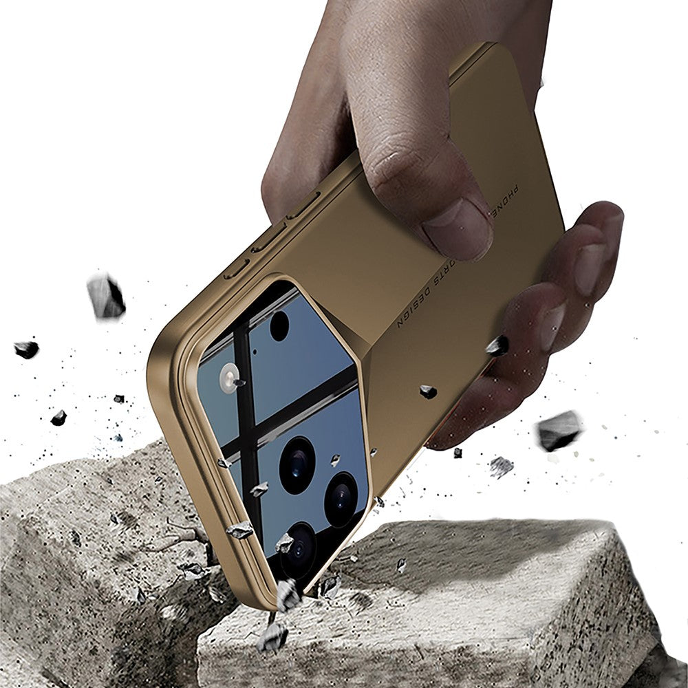 GKK For iPhone 17 Pro Max Case Slim Hard PC Protective Phone Cover - Desert Gold