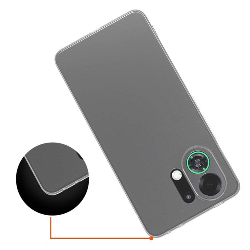 For Oppo K13 Turbo Pro 5G Back Cover Ultra Thin Flexible TPU Clear Phone Case