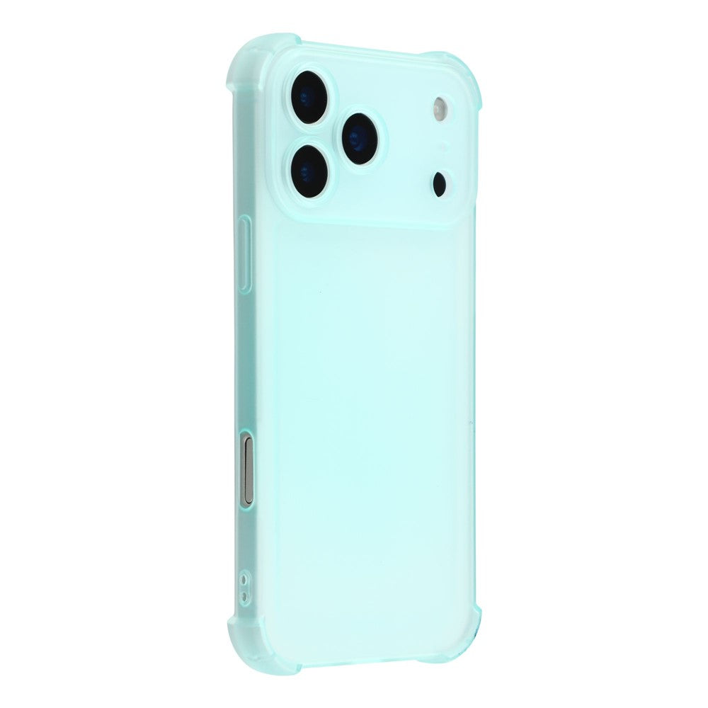 For iPhone 17 Pro Max Case Skin Touch Matte TPU Phone Back Cover Precise Cutouts - Transparent Green
