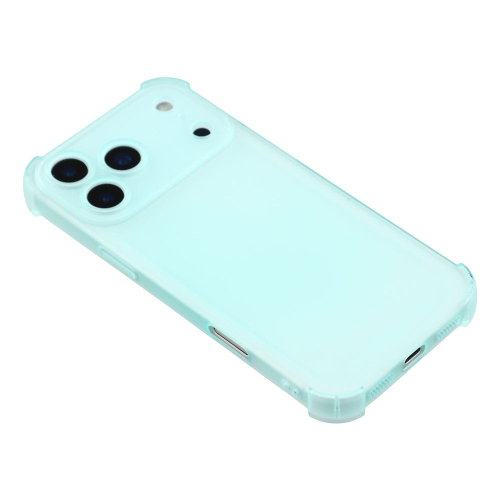 For iPhone 17 Pro Max Case Skin Touch Matte TPU Phone Back Cover Precise Cutouts - Transparent Green