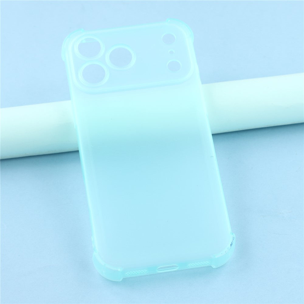 For iPhone 17 Pro Max Case Skin Touch Matte TPU Phone Back Cover Precise Cutouts - Transparent Green