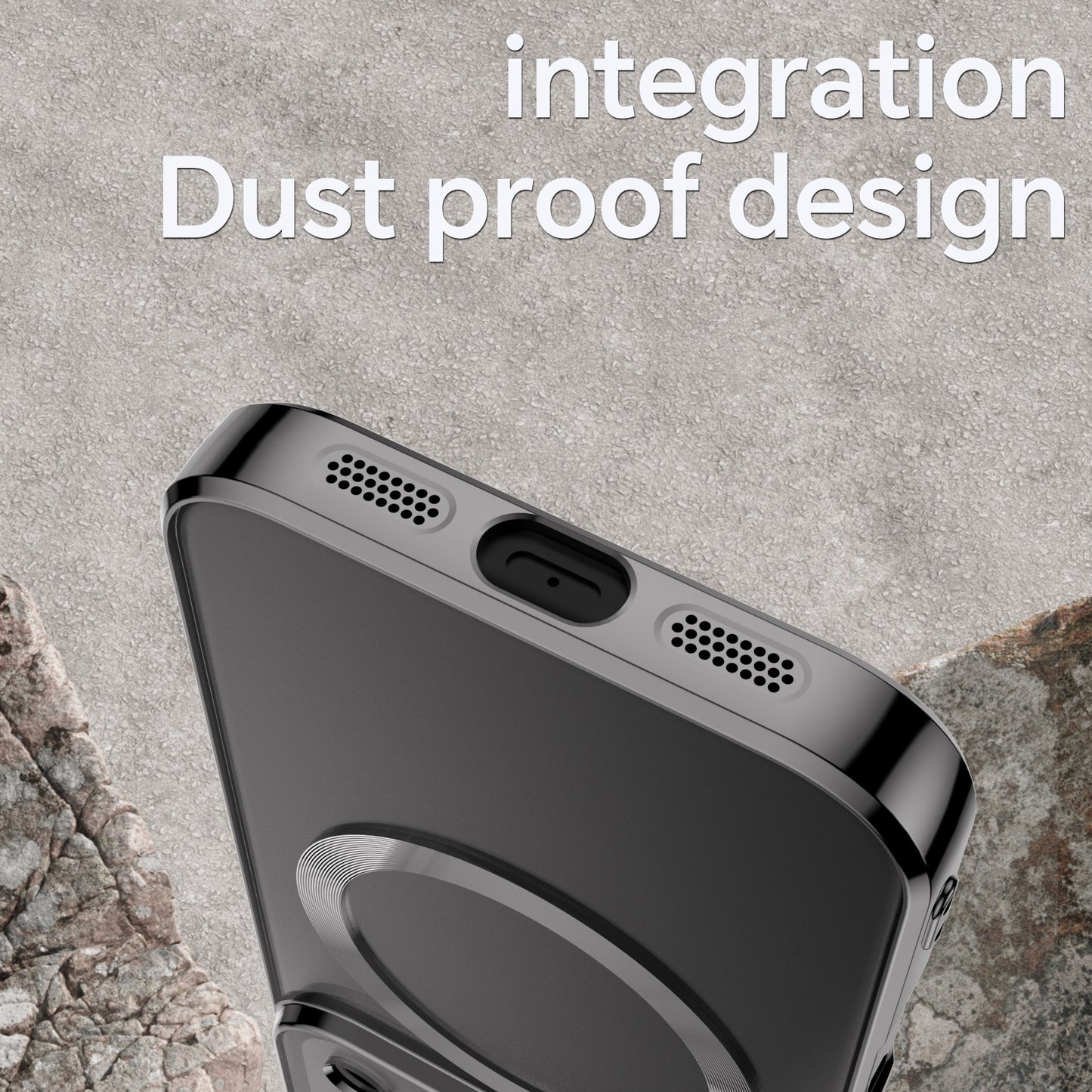 For iPhone 17 Pro Max Magnetic Case WANLONFENG WX Series TPU Phone Cover with 2Pcs Screen Film / Lens Film - Black