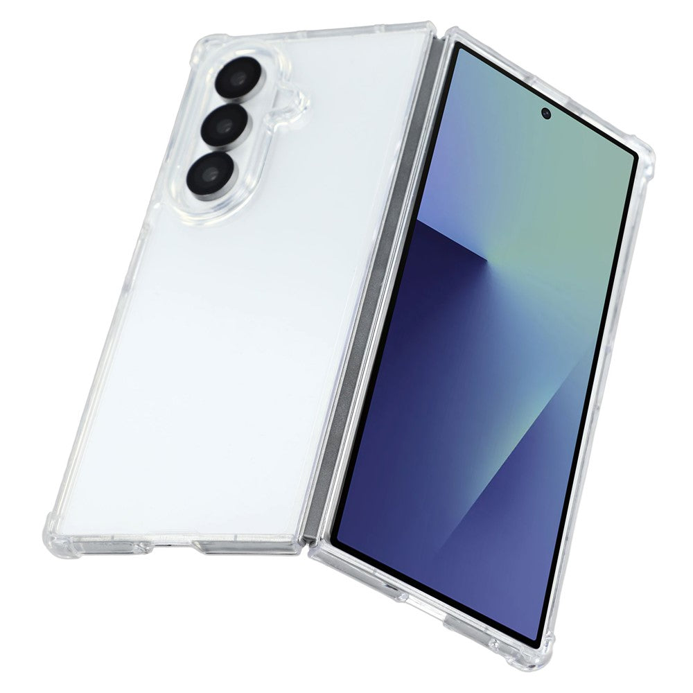 For Samsung Galaxy Z Fold7 5G Phone Case TPU + Acrylic 1.5mm Shockproof Clear Back Cover