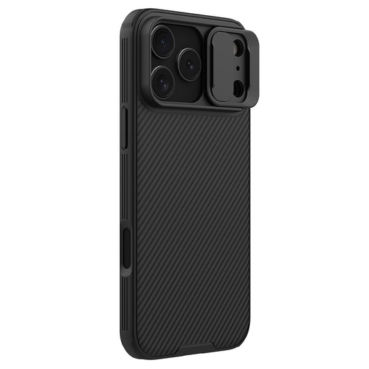 NILLKIN Camshield Pro Series for iPhone 17 Pro Max Case PC + TPU Slide Camera Lid Phone Cover - Black