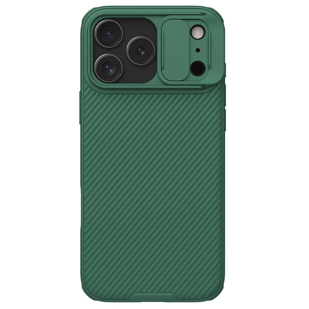 NILLKIN Camshield Pro Series for iPhone 17 Pro Max Case PC + TPU Slide Camera Lid Phone Cover - Green
