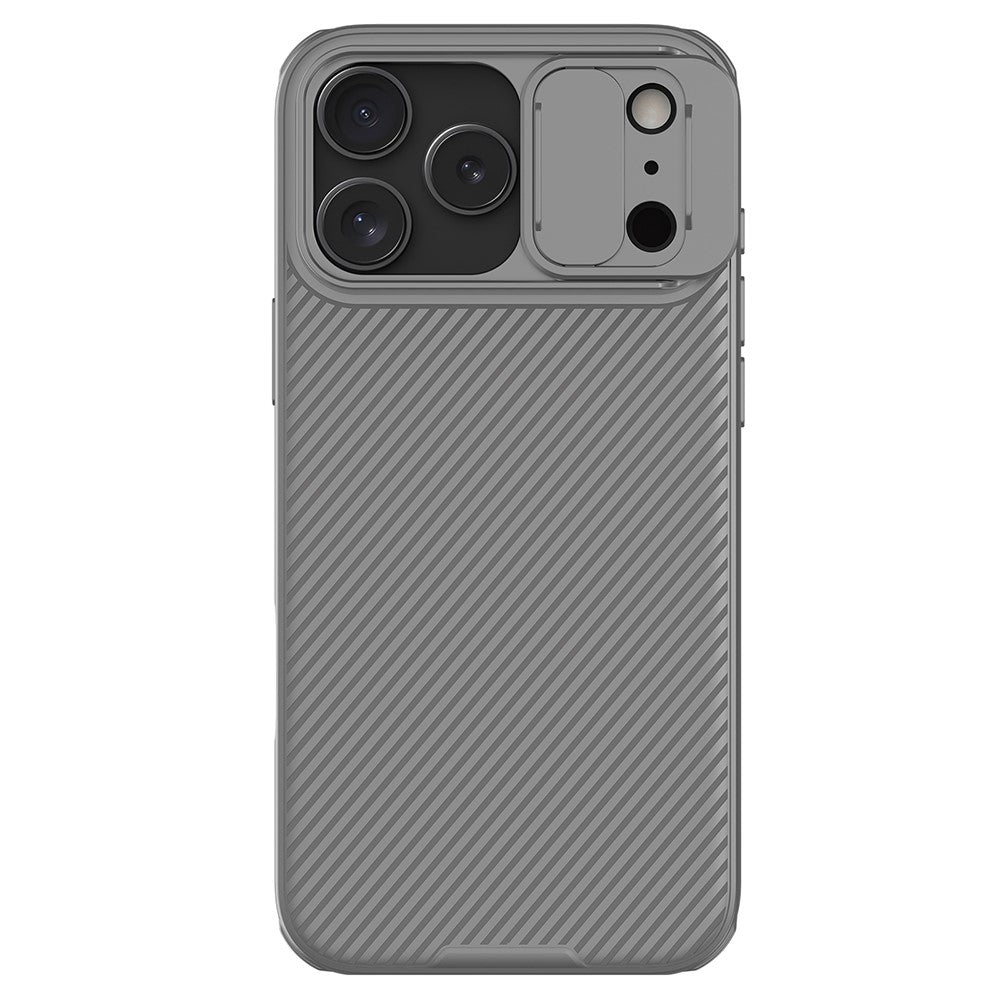 NILLKIN Camshield Pro Series for iPhone 17 Pro Max Case PC + TPU Slide Camera Lid Phone Cover - Grey