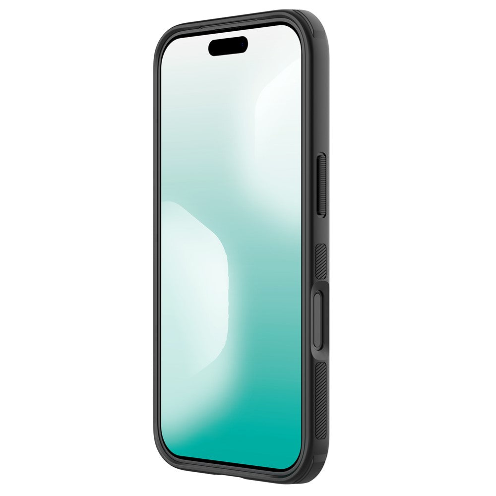 NILLKIN Frosted Shield Pro For iPhone 17 Pro Max Case Matte PC + TPU Phone Cover - Black