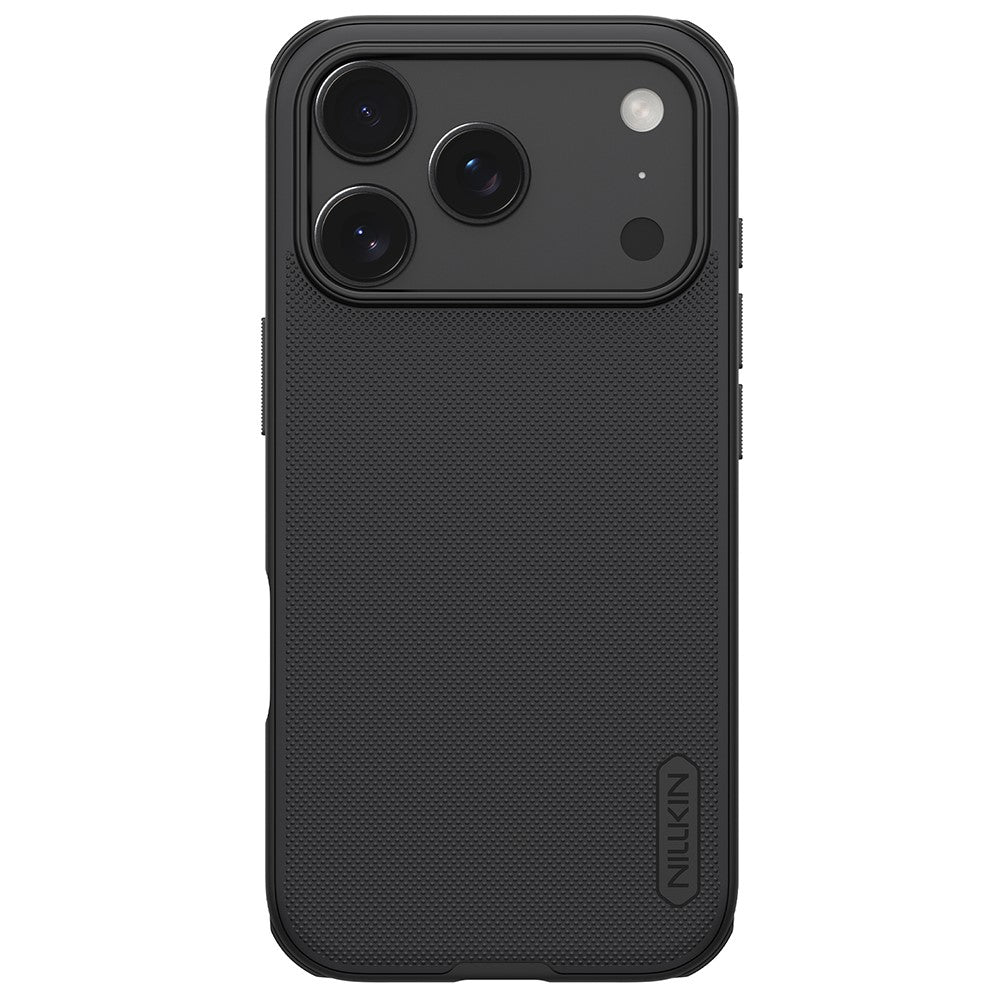 NILLKIN Frosted Shield Pro For iPhone 17 Pro Max Case Matte PC + TPU Phone Cover - Black