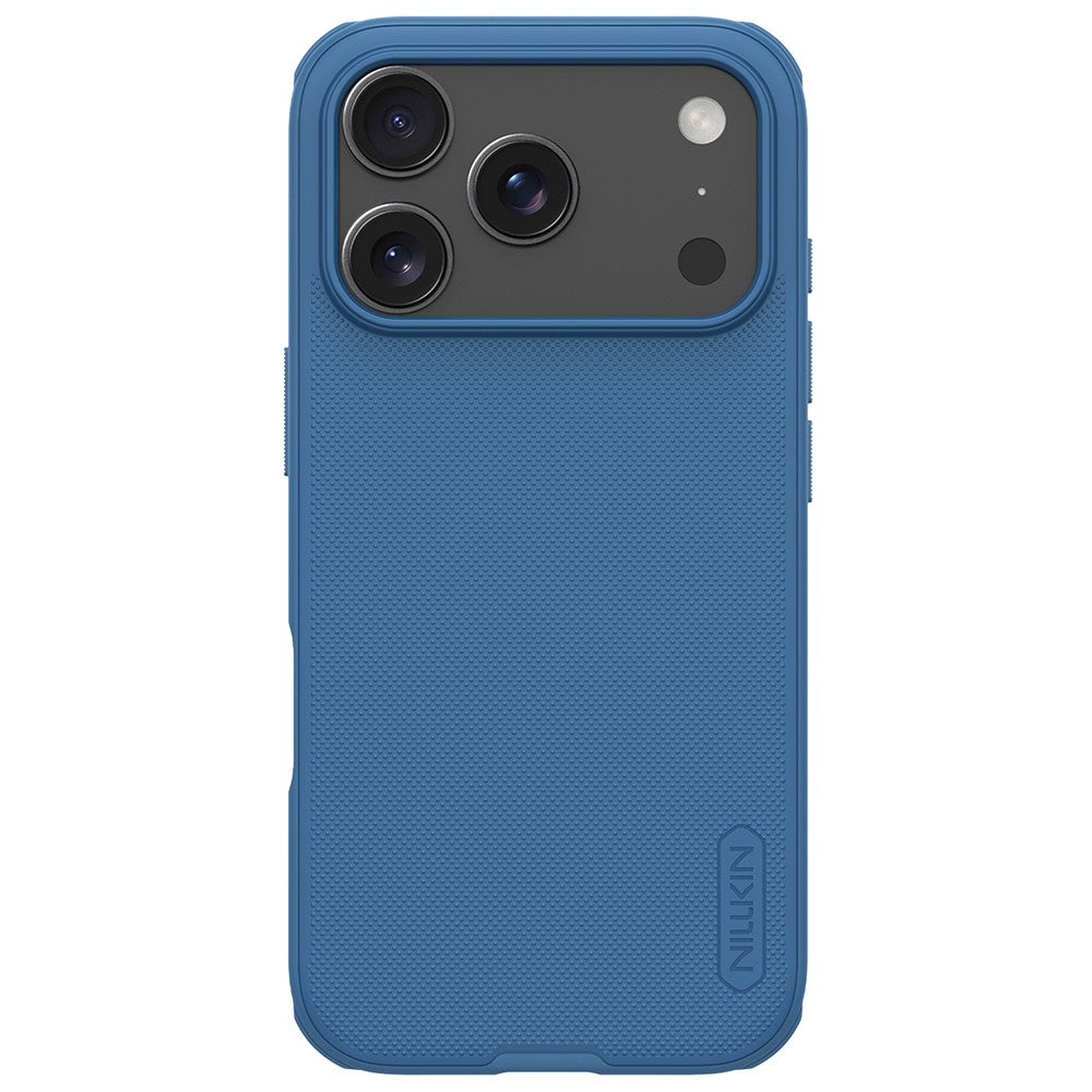 NILLKIN Frosted Shield Pro For iPhone 17 Pro Max Case Matte PC + TPU Phone Cover - Blue