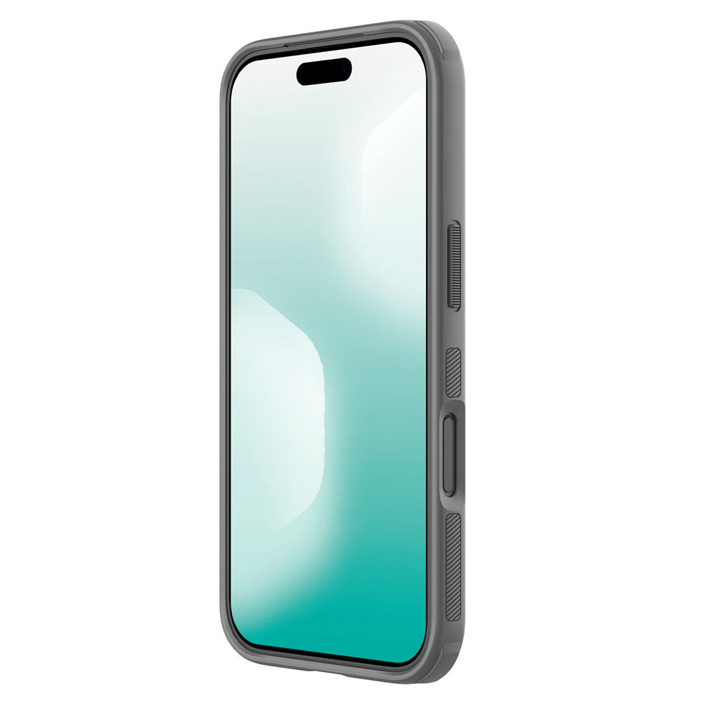 NILLKIN Frosted Shield Pro For iPhone 17 Pro Max Case Matte PC + TPU Phone Cover - Grey