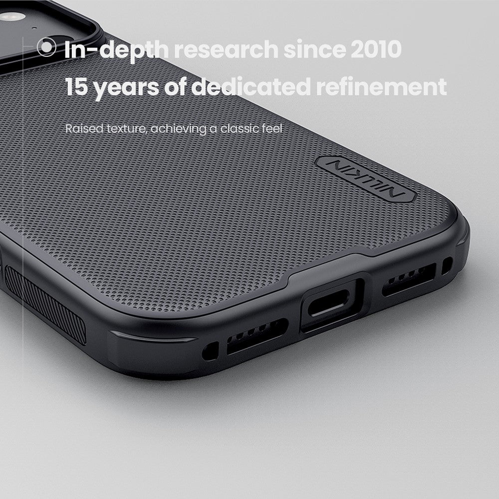 NILLKIN Frosted Shield Pro For iPhone 17 Pro Max Case Matte PC + TPU Phone Cover - Grey