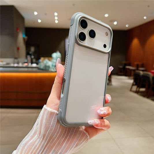 For iPhone 17 Pro Max Case TPU + PC Transparent Protective Phone Cover - Grey