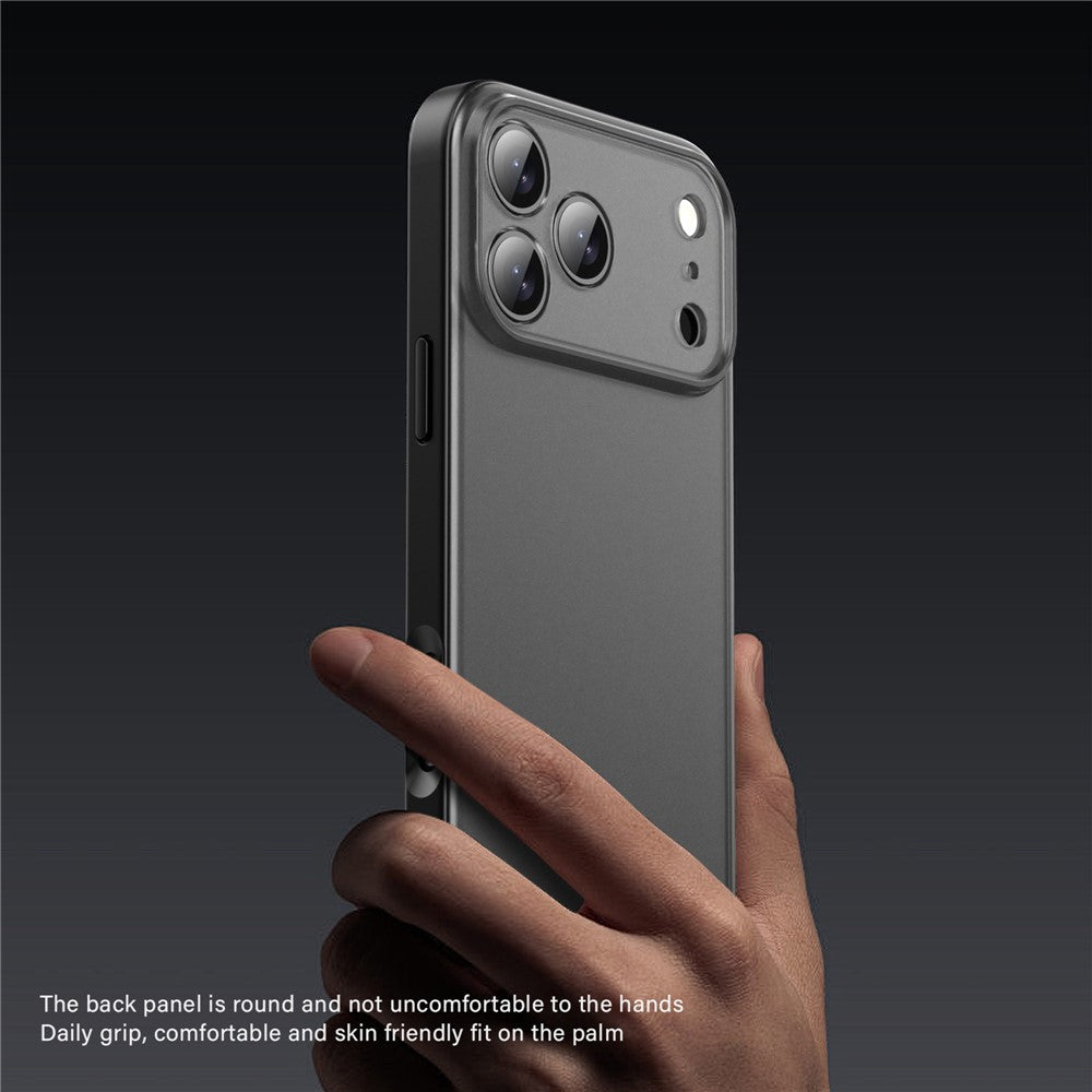 IPAKY For iPhone 17 Pro Max Case Shockproof PC+TPU Matte Phone Cover - Black