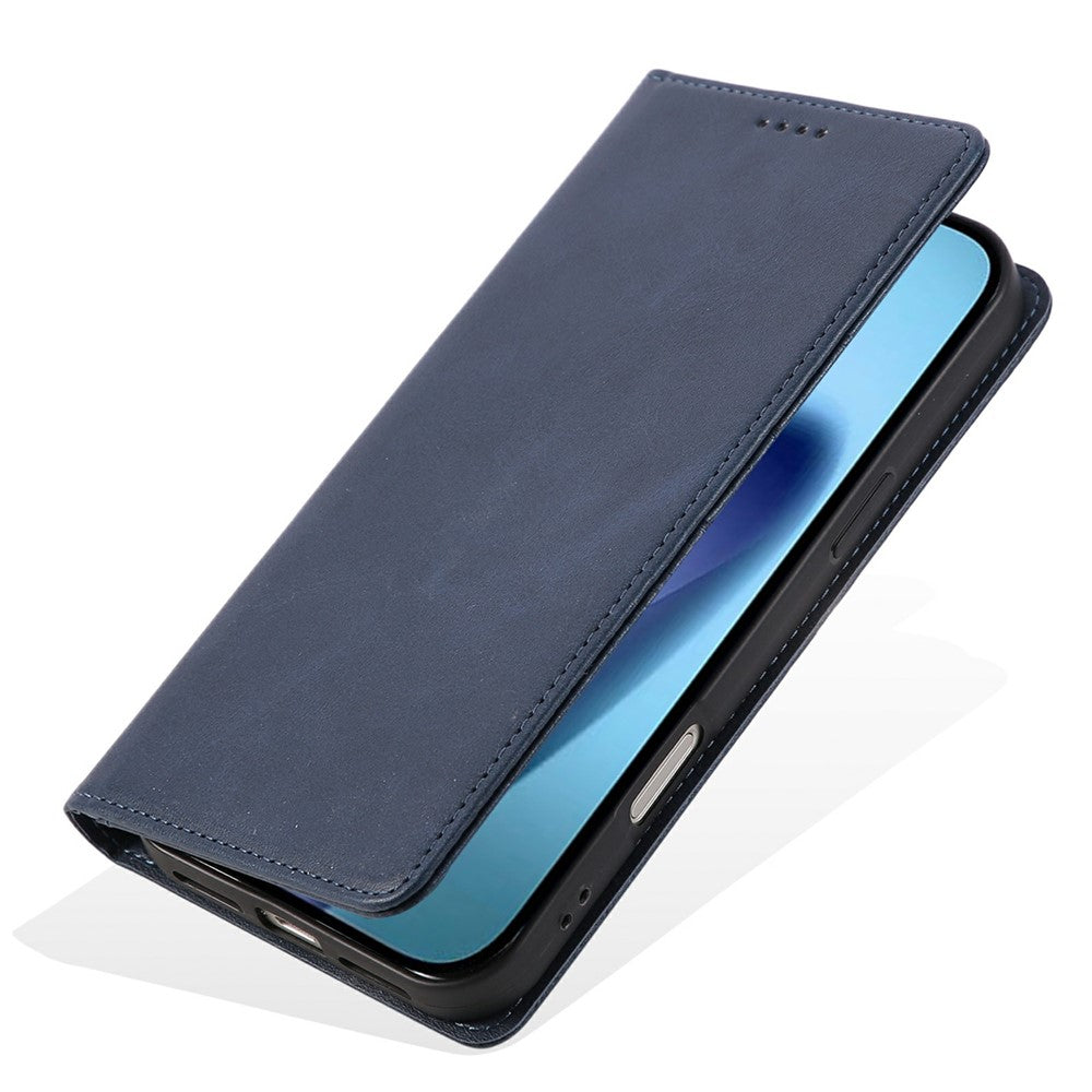 For iPhone 17 Pro Max Case RFID Blocking PU Leather Phone Wallet Cover - Blue
