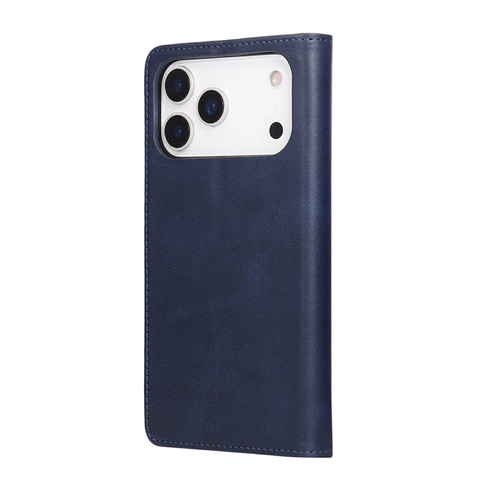 For iPhone 17 Pro Max Case RFID Blocking PU Leather Phone Wallet Cover - Blue