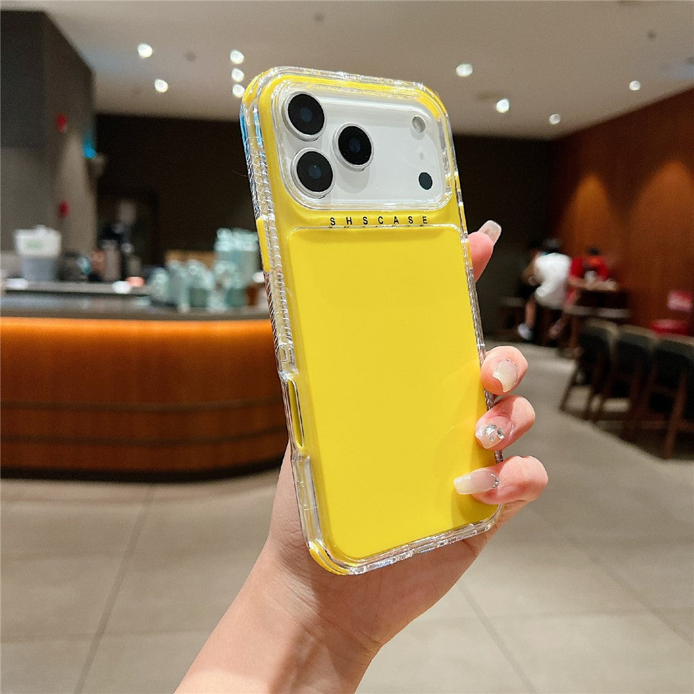 For iPhone 17 Pro Max Case 3-in-1 Drop-Proof PC + TPU Phone Cover - Yellow