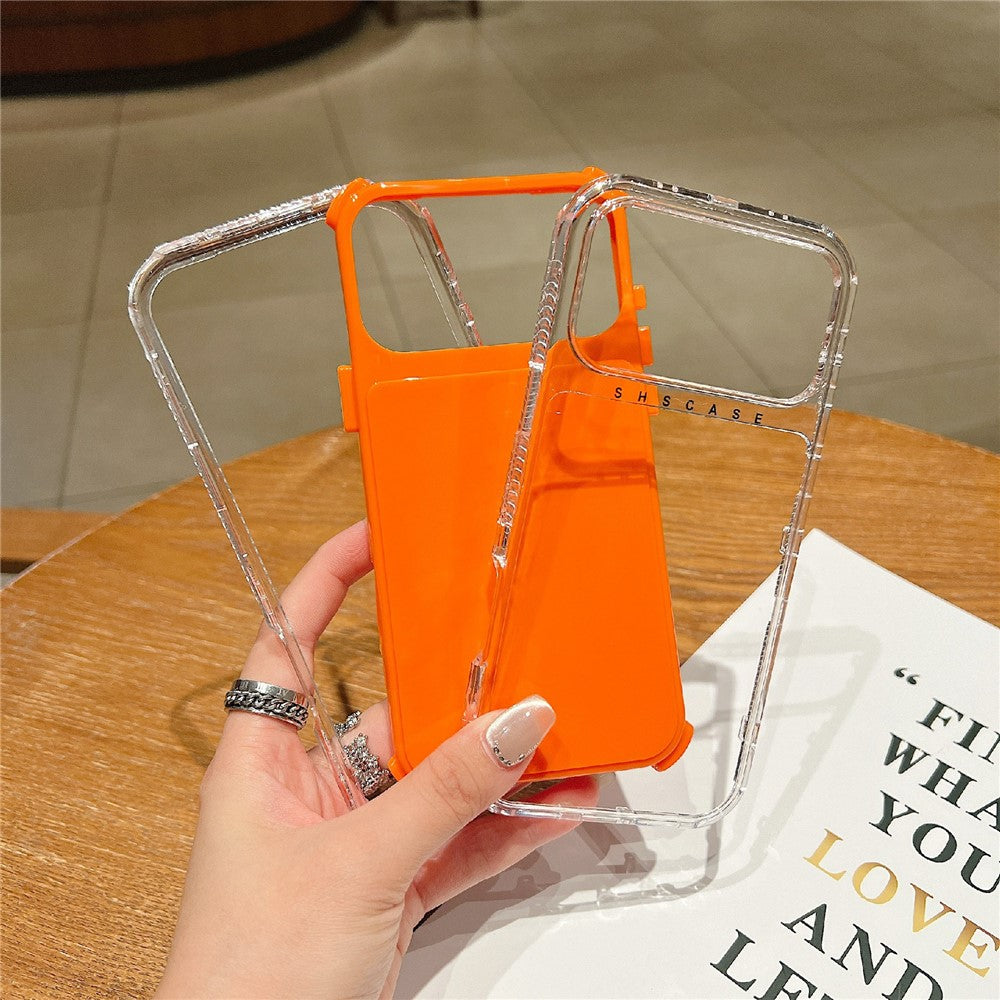 For iPhone 17 Pro Max Case 3-in-1 Drop-Proof PC + TPU Phone Cover - Yellow