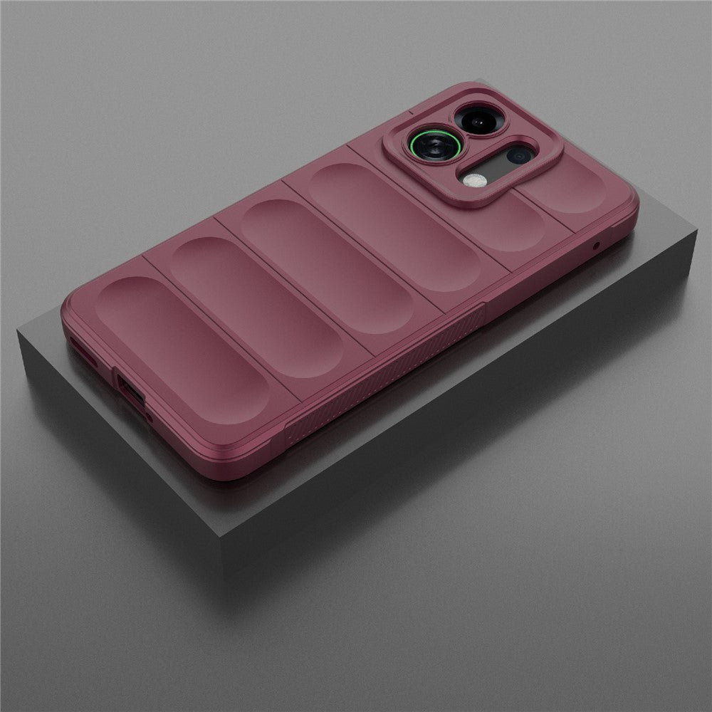 For Oppo K13 Turbo 5G Case Anti-Drop Soft TPU Rugged Phone Back Cover - Wine Red