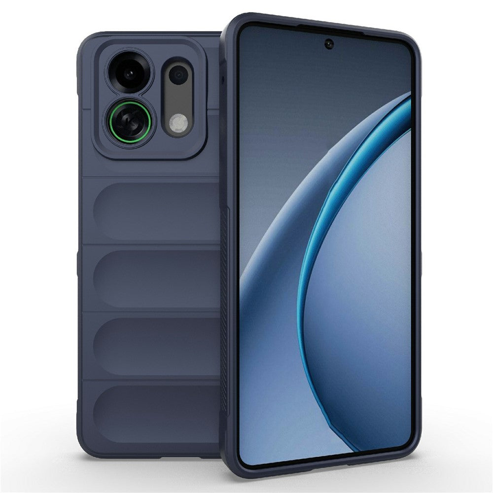 For Oppo K13 Turbo 5G Case Anti-Drop Soft TPU Rugged Phone Back Cover - Dark Blue