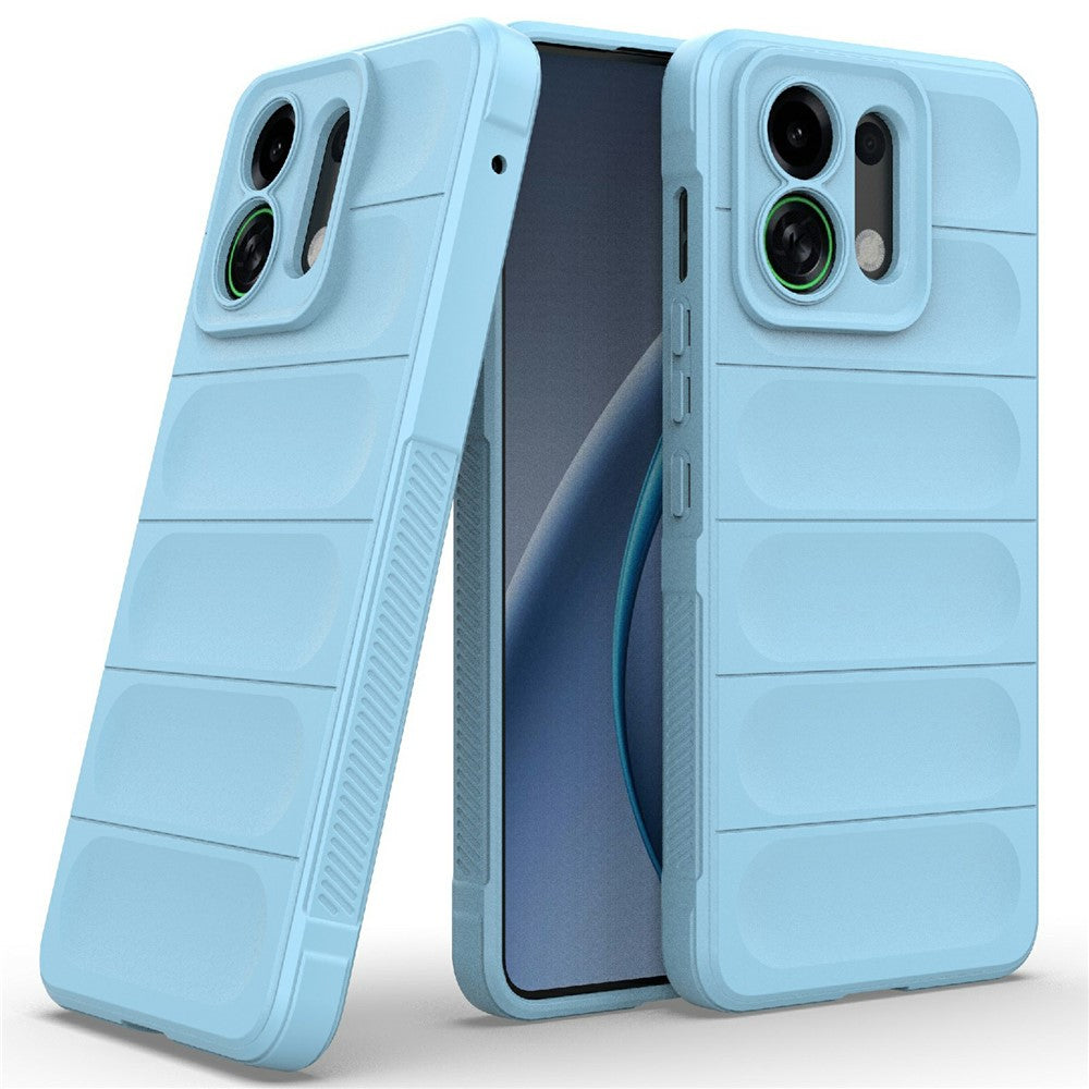 For Oppo K13 Turbo 5G Case Anti-Drop Soft TPU Rugged Phone Back Cover - Baby Blue