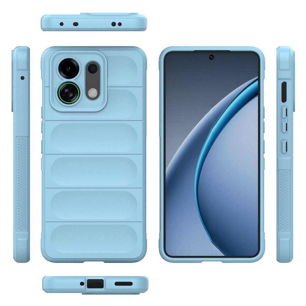 For Oppo K13 Turbo 5G Case Anti-Drop Soft TPU Rugged Phone Back Cover - Baby Blue