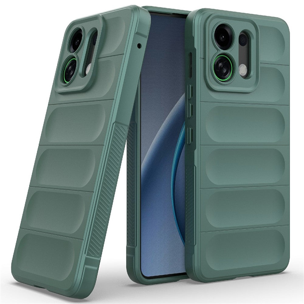 For Oppo K13 Turbo 5G Case Anti-Drop Soft TPU Rugged Phone Back Cover - Green