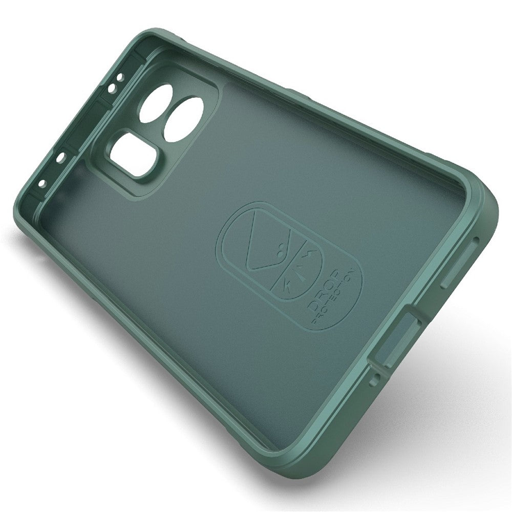 For Oppo K13 Turbo 5G Case Anti-Drop Soft TPU Rugged Phone Back Cover - Green