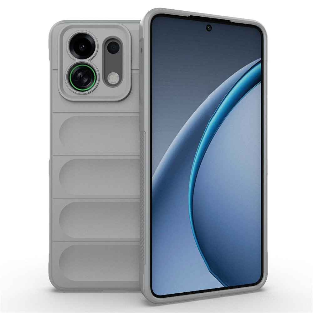 For Oppo K13 Turbo 5G Case Anti-Drop Soft TPU Rugged Phone Back Cover - Light Grey