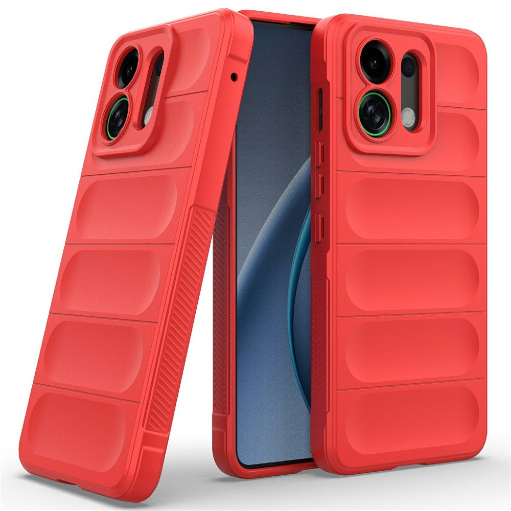 For Oppo K13 Turbo 5G Case Anti-Drop Soft TPU Rugged Phone Back Cover - Red