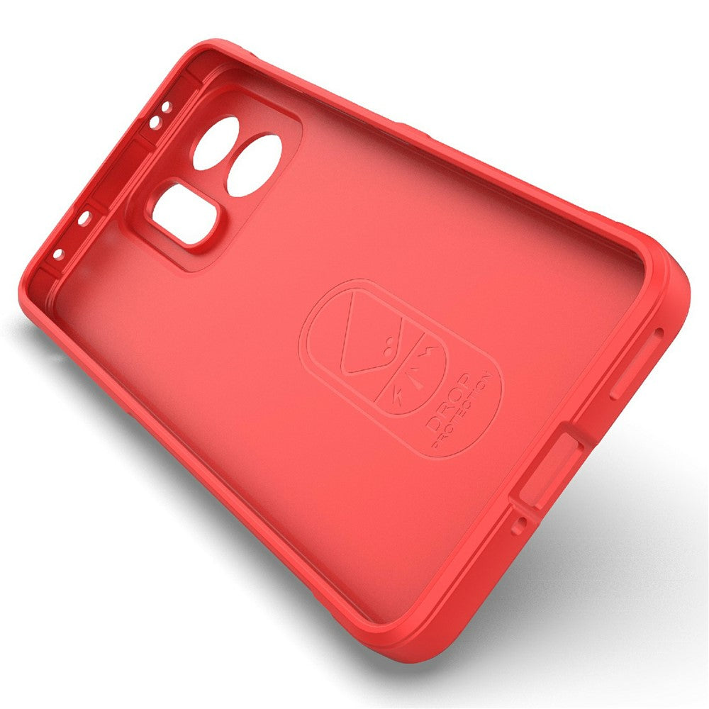 For Oppo K13 Turbo 5G Case Anti-Drop Soft TPU Rugged Phone Back Cover - Red
