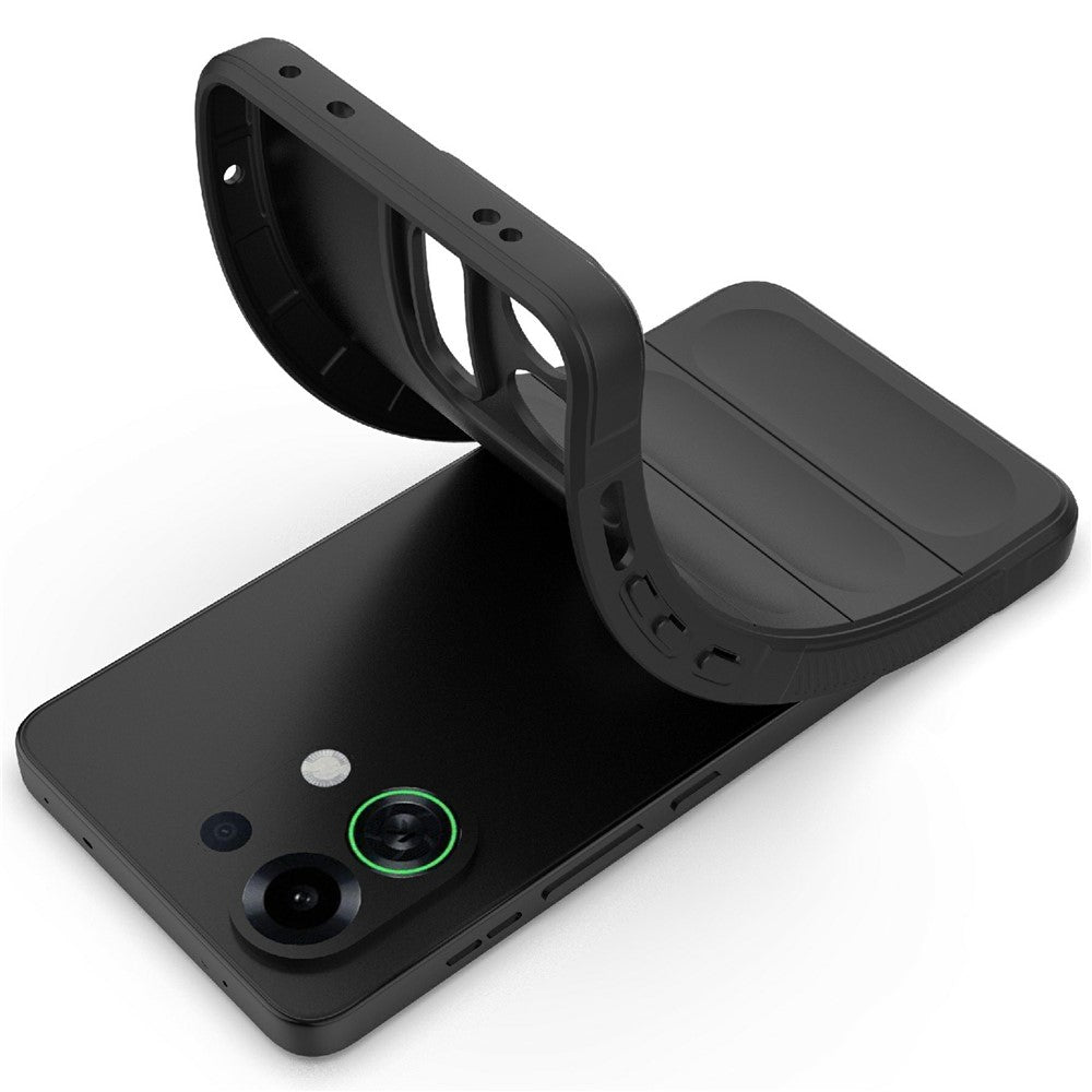 For Oppo K13 Turbo 5G Case Anti-Drop Soft TPU Rugged Phone Back Cover - Black