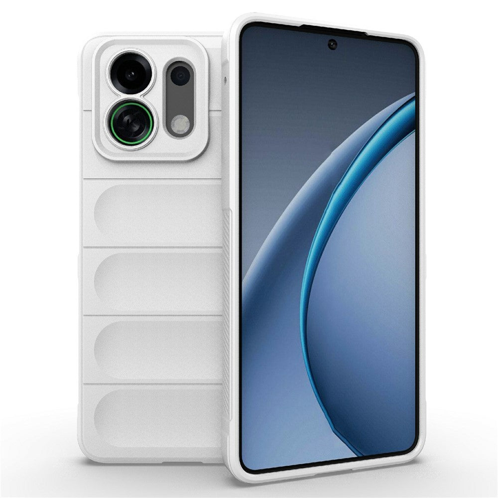 For Oppo K13 Turbo 5G Case Anti-Drop Soft TPU Rugged Phone Back Cover - White