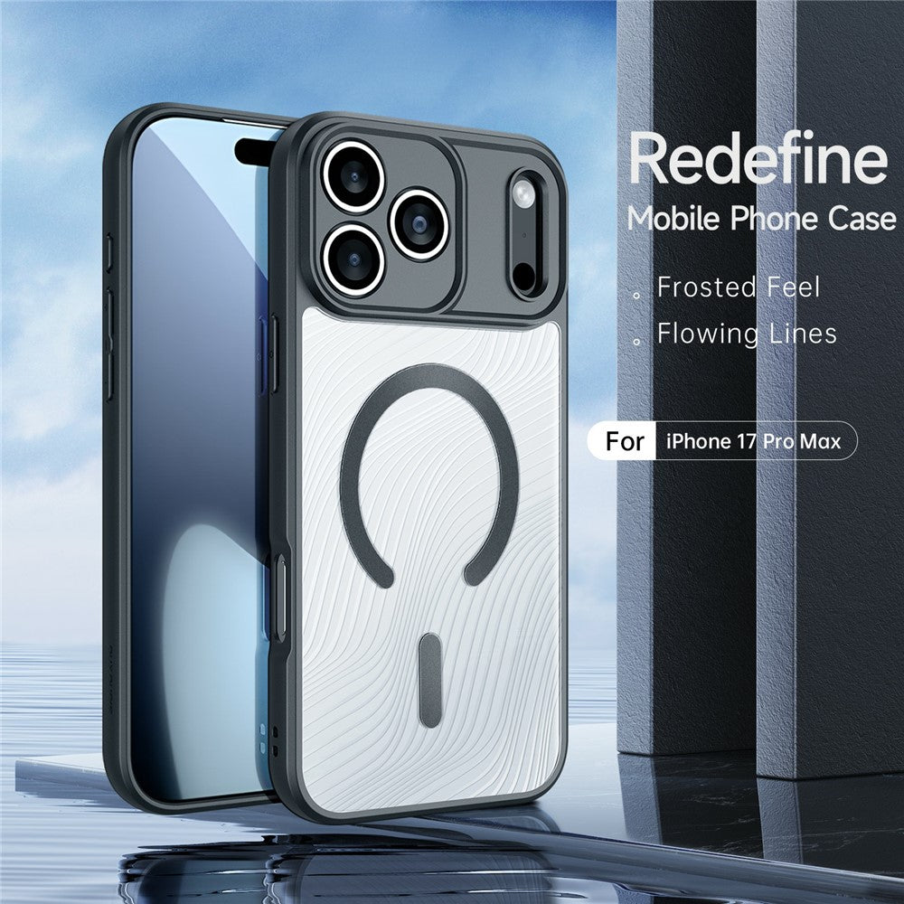 DUX DUCIS Aimo Series For iPhone 17 Pro Max Magnetic Case Compatible with MagSafe TPU + PC Phone Cover (REACH Certification) - Black