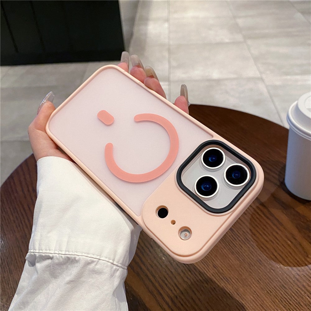 For iPhone 17 Pro Max Case Compatible with MagSafe Skin-Touch Matte Anti-Drop TPU + PC Phone Cover - Pink