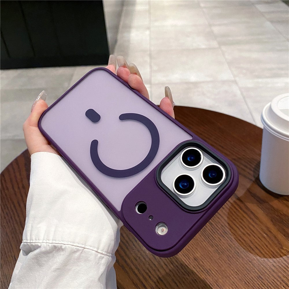 For iPhone 17 Pro Max Case Compatible with MagSafe Skin-Touch Matte Anti-Drop TPU + PC Phone Cover - Dark Purple