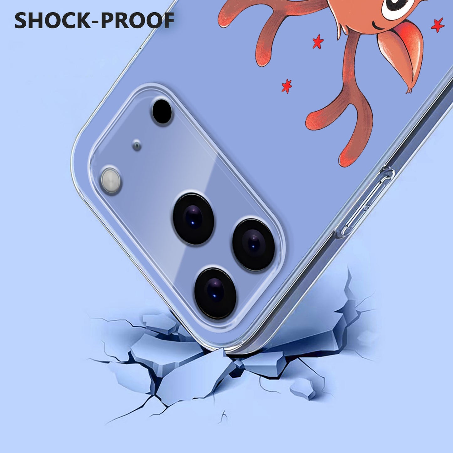 For iPhone 17 Pro Max Case Christmas Themed Pattern Printing TPU Phone Back Cover - Christmas Elk