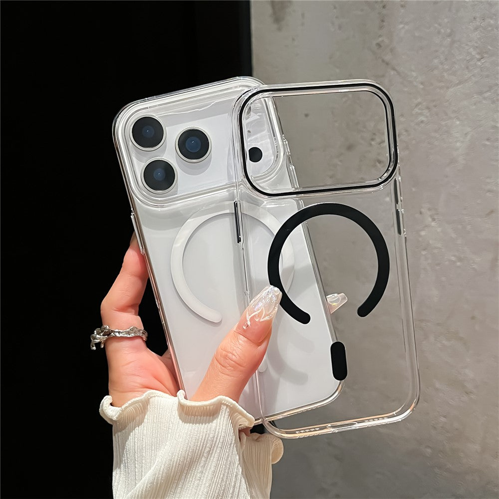 For iPhone 17 Pro Max Case Compatible with MagSafe Protective TPU + PC Phone Cover - White